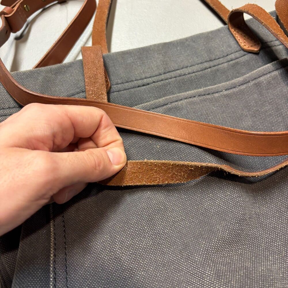 Madewell Gray Canvas Transport Tote - Picture 14 of 14